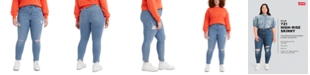 Levi's Trendy Plus Size 721 High-Rise Skinny Jeans